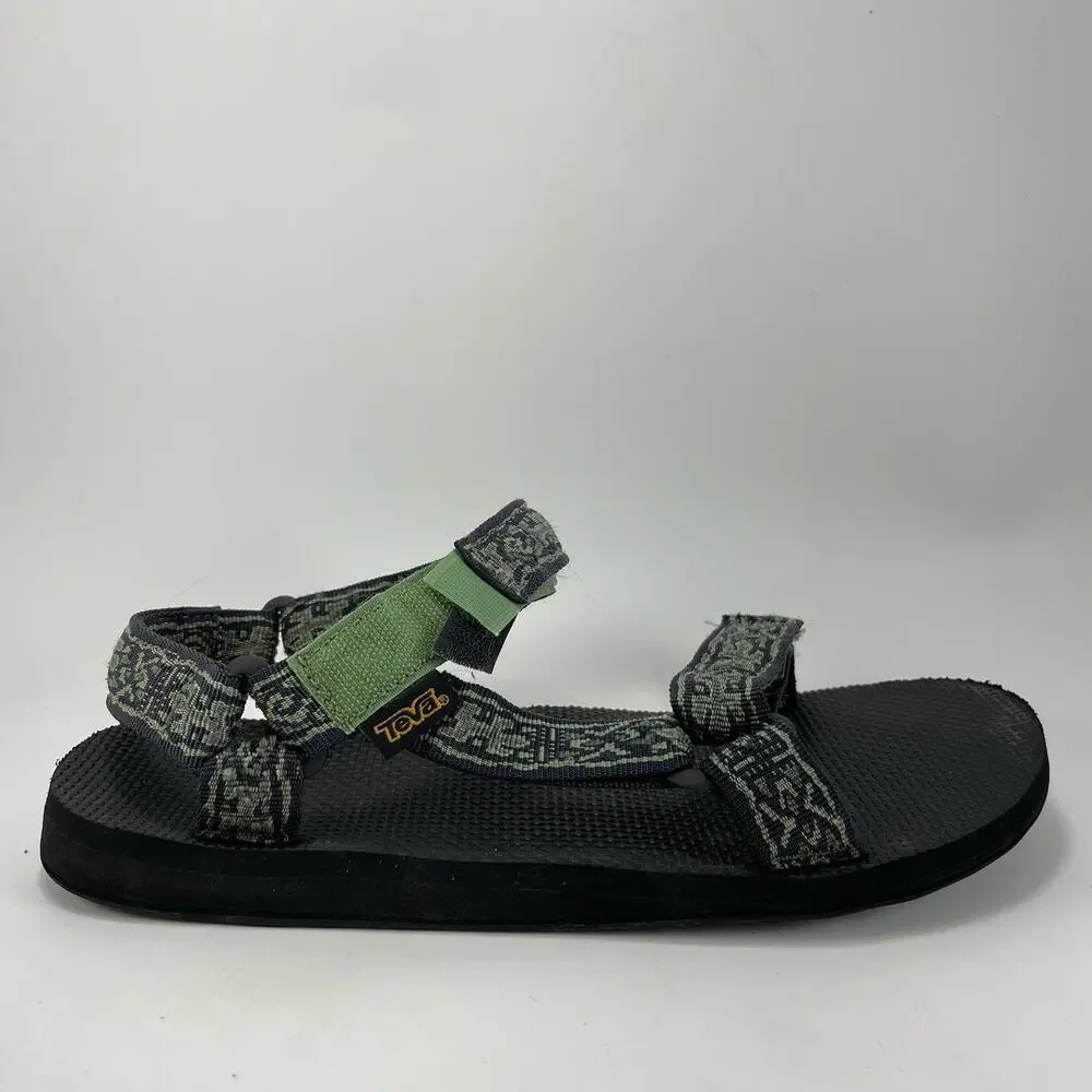 Teva Original Universal Sandals Mens Size 11 Strappy Green Trail Water Hiking